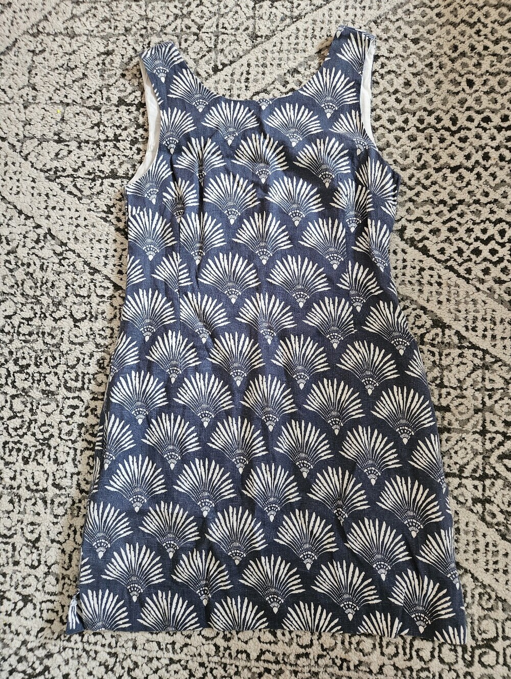 Hiho Blue Linen Mini Sheath Dress Size Small